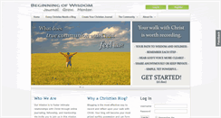 Desktop Screenshot of beginningofwisdom.net